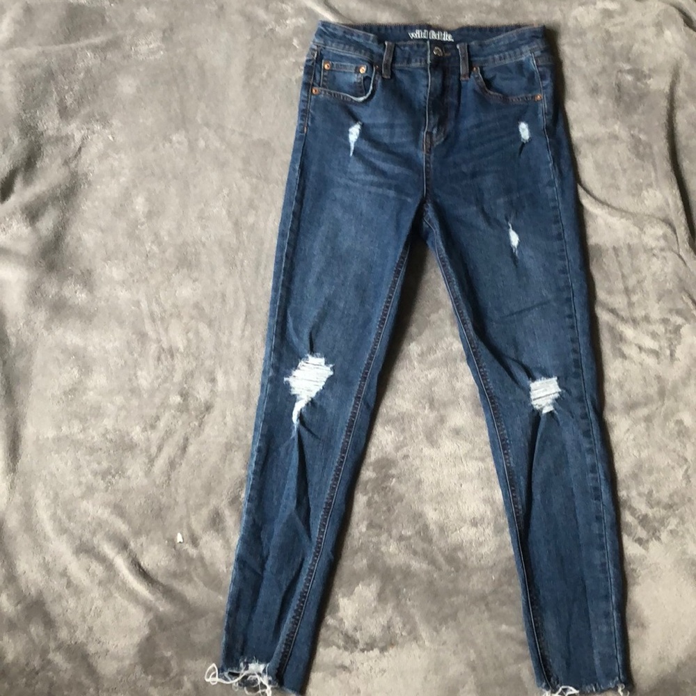 Wild fable distressed skinny jeans